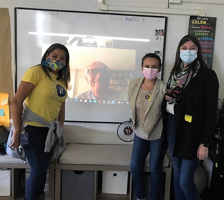 SPAP faculty with writer Pedro Hinojosa