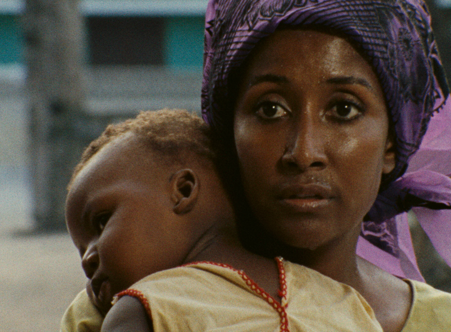 Woman holding a baby