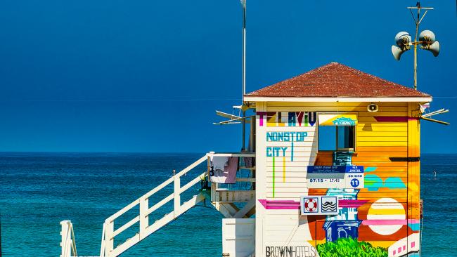 A pier on the Tel Aviv Beach